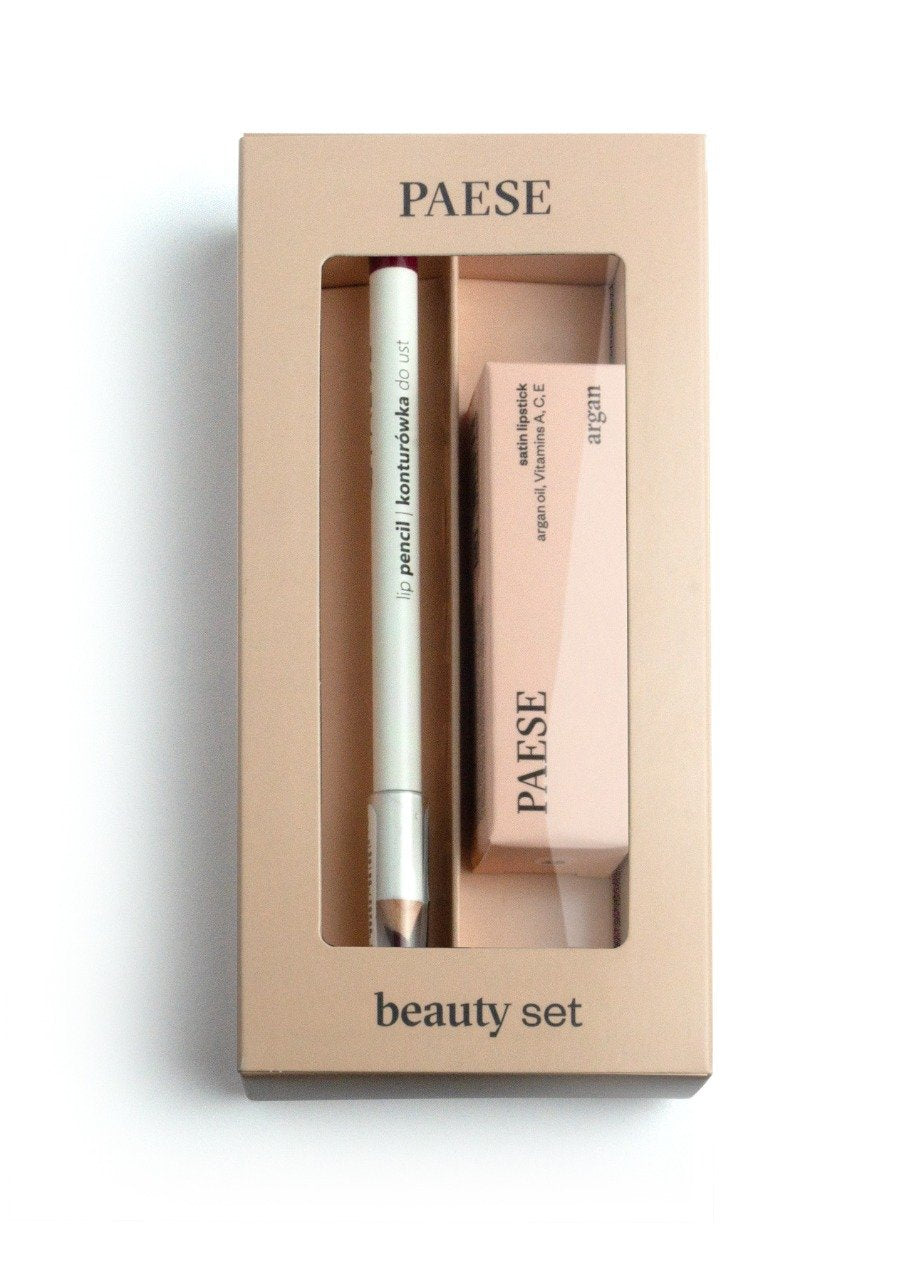 Beauty Set 05 VARSOVIE - Coffret Beauté - Crayon et Rouge à lèvres PAESE