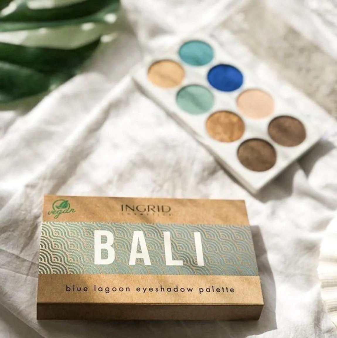 Palette d’ombres à paupières vegan « Blue Lagoon »