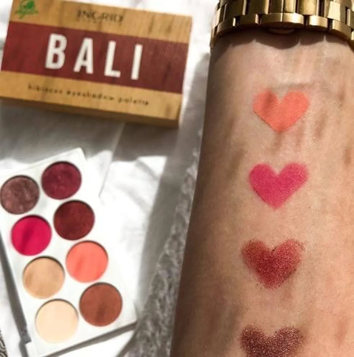 Palette d’ombres à paupières VEGAN « HIBISCUS BALI »