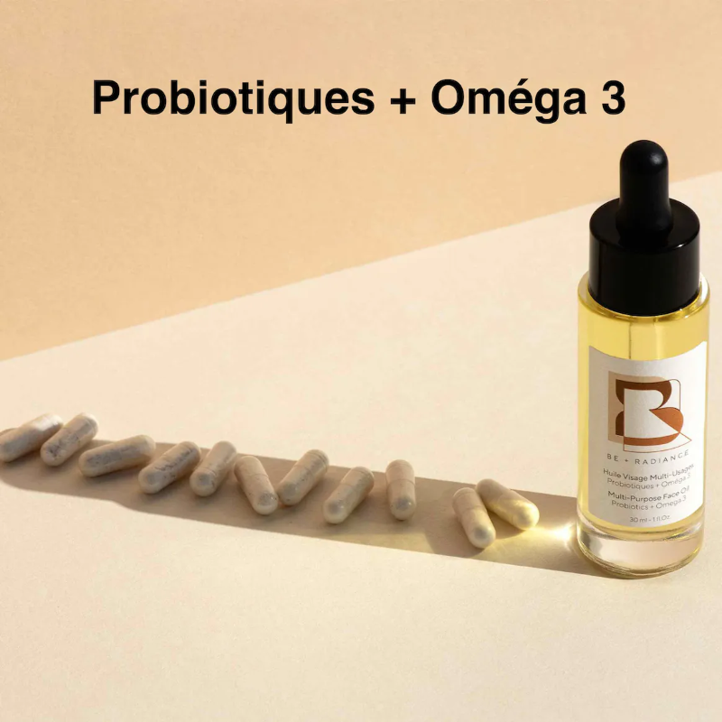 Huile Visage Probiotiques+Oméga3 - Be+Radiance